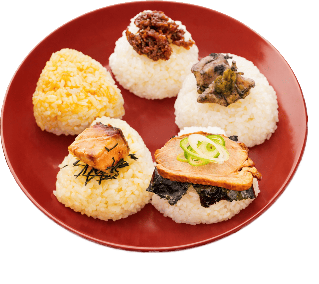 共創おにぎり5種盛り